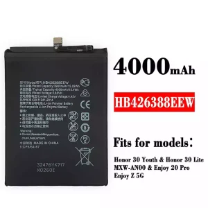 Replacement battery HB426388EEW for HUAWEI Honor 30 Youth / Honor 30 Lite / Enjoy 20 Pro / Enjoy Z 5G