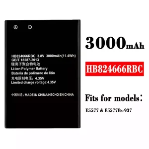 Replacement battery HB824666RBC for HUAWEI E5577