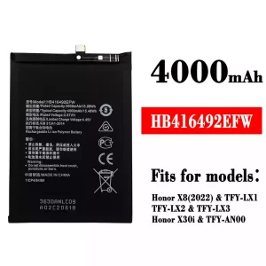 Replacement battery HB416492EFW for HUAWEI Honor X8(2022) / Honor X30i