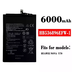 Replacement battery HB536896EFW-1 for HUAWEI NOVA Y70
