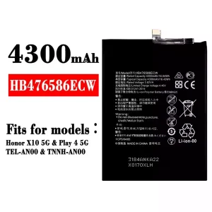 Replacement battery HB476586ECW for HUAWEI Honor X10 5G / Play 4 5G