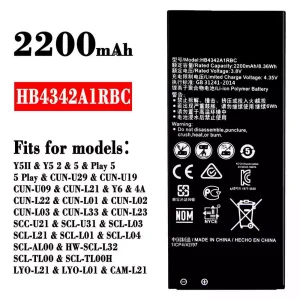 Replacement battery HB4342A1RBC for HUAWEI Y5 2 / Play 5