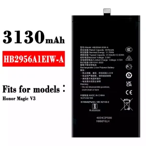 Replacement battery HB2956A1EIW-A for HUAWEI Honor Magie V3