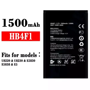 Replacement battery HB4F1 for HUAWEI U8220/U8230/E5830/E5838/E5