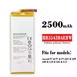 Replacement battery HB3543B4EBW for HUAWEI P7