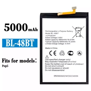 Replacement battery BL-48BT for Tecno Pop 5