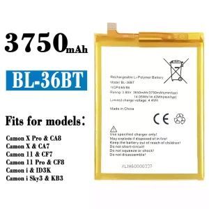 Replacement battery BL-36BT for Tecno Camon X Pro / Camon X / Camon 11 / Camon 11 Pro / Camon i / Camon i Sky3