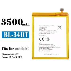 Replacement battery BL-34DT for Tecno Phantom 9/ Camon 12 Pro
