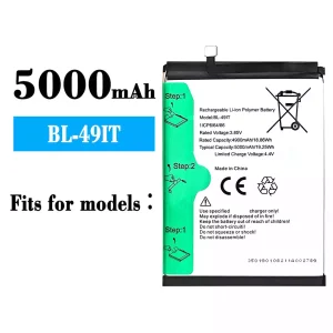 Replacement battery BL-49IT for Tecno