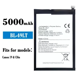 Replacement battery BL-49LT for Tecno Camon 19