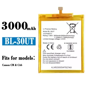 Replacement battery BL-30UT for Tecno Camon CM / CA6