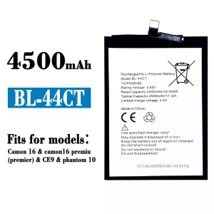 Replacement battery BL-44CT for Tecno Camon 16 / phantom 10