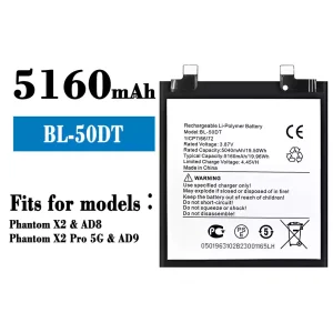 Replacement battery BL-50DT for Tecno Phantom X2 / Phantom X2 Pro 5G