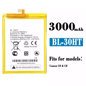 Replacement battery BL-30HT for Tecno Camon C8