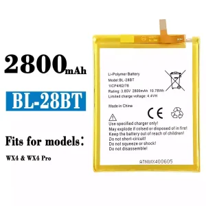 Replacement battery BL-28BT for Tecno WX4 / WX4 Pro