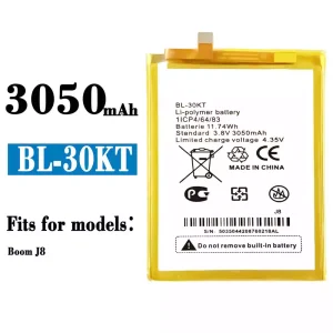 Replacement battery BL-30KT for Tecno Boom J8