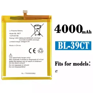 Replacement battery BL-39CT for Tecno i7