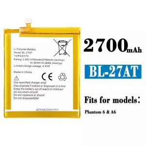 Replacement battery BL-27AT for Tecno Phantom 6/A6