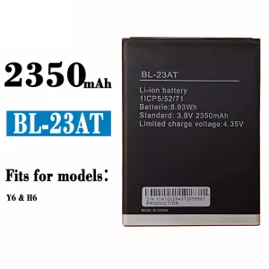 Replacement battery BL-23AT for Tecno Y6/H6