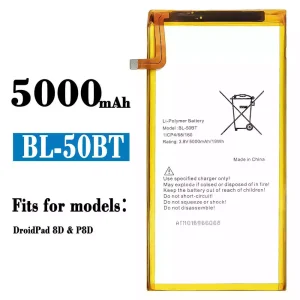 Replacement battery BL-50BT for Tecno D8 8D / P8D / Droidpad 8D