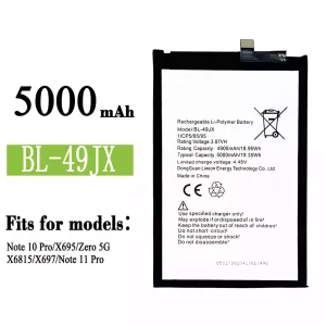 Replacement battery BL-49JX for Infinix Note 10 Pro / Note 11 Pro / Zero 5G