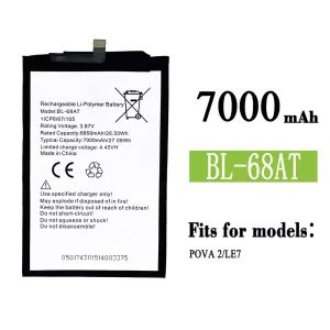 Replacement battery BL-68AT for Infinix POVA 2