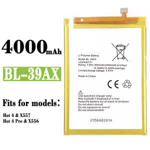 Replacement battery BL-39AX for Infinix Hot 4 /Hot 4 Pro