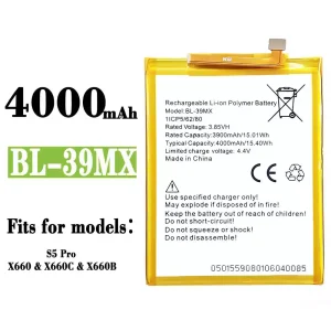 Replacement battery BL-39MX for Infinix S5 Pro