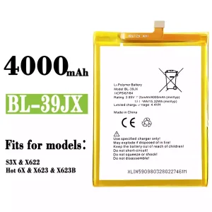 Replacement battery BL-39JX for Infinix Hot 6X