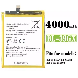 Replacement battery BL-39GX for Infinix Hot S3,Hot 6 Pro