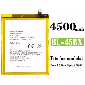 Replacement battery BL-45BX for Infinix Note 3 / Note 3 PRO