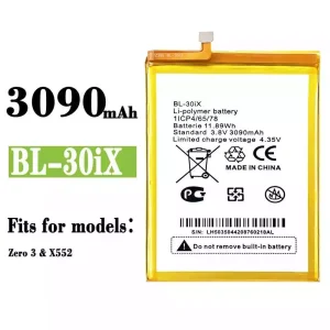 Replacement battery BL-30ix for Infinix Zero 3