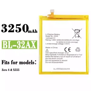 Replacement battery BL-32AX for Infinix Zero 4