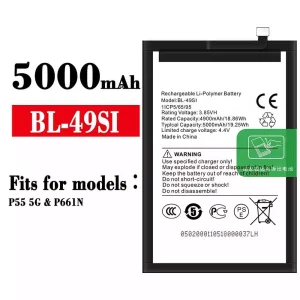 Replacement battery BL-49SI for ITEL P55 5G