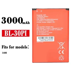 Replacement battery BL-30PI for ITEL 1408