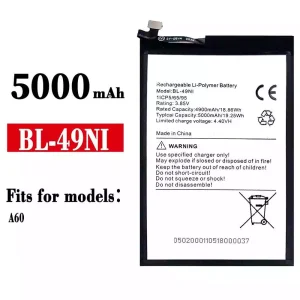 Replacement battery BL-49NI for ITEL A60