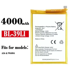 Replacement battery BL-39Li for ITEL A56