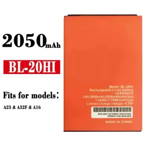 Replacement battery BL-20HI for ITEL A23 / A32F / A16