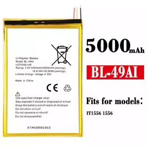 Replacement battery BL-49AI for ITEL IT1556