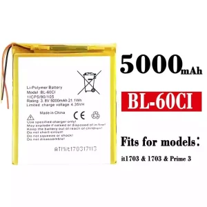 Replacement battery BL-60CI for ITEL Prime 3