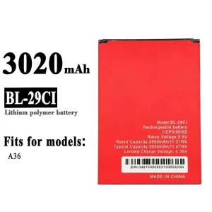 Replacement battery BL-29CI for ITEL A36
