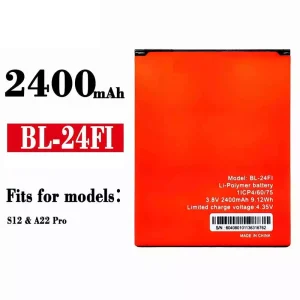Replacement battery BL-24FI for ITEL S12/A22 Pro
