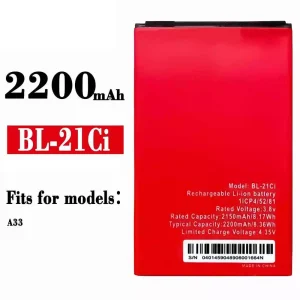 Replacement battery BL-21Ci for ITEL A33