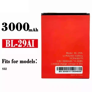 Replacement battery BL-29AI for ITEL S32