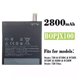 Replacement battery B0PJX100 for HTC Desire 728 / D728G / D728X /D728T / D728W / Desire 728 Ultra