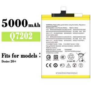 Replacement battery Q7202 for HTC Desire 20+