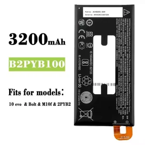 Replacement battery B2PYB100 for HTC 10 evo