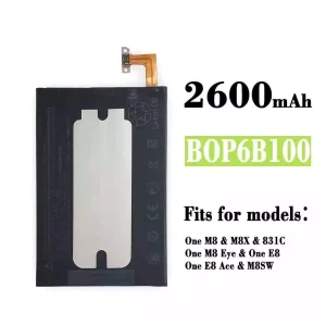 Replacement battery B0P6B100 BOP6B100 for HTC One M8 / One E8