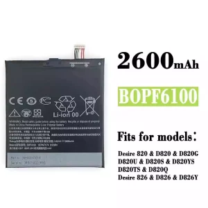 Replacement battery B0PF6100 BOPF6100 for HTC Desire 820 / D820 / D820G /  D820U /  D820S / D820YS / D820TS / D820Q / Desire 826 / D826 / D826Y