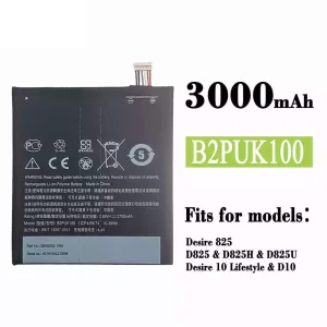 Replacement battery B2PUK100 for HTC Desire 825 / Desire 10